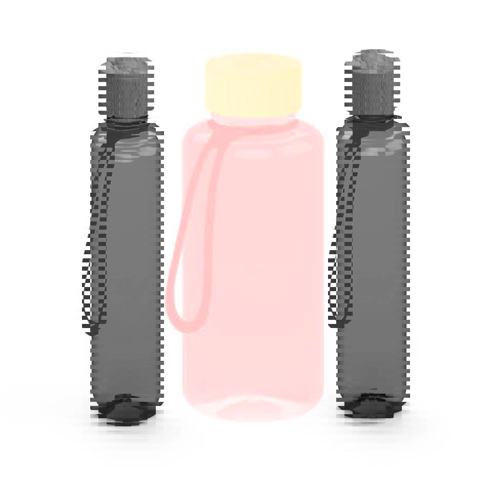 Elasto - Natural Trinkflasche (Transparent-Rot)
