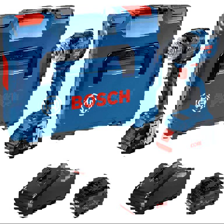 Bosch Professional GDS 18V-330 HC 06019L5002 Akku-Drehschlagschrauber 18 V Li-Ion inkl. 2. Akku | inkl. Ladegerät | inkl. 