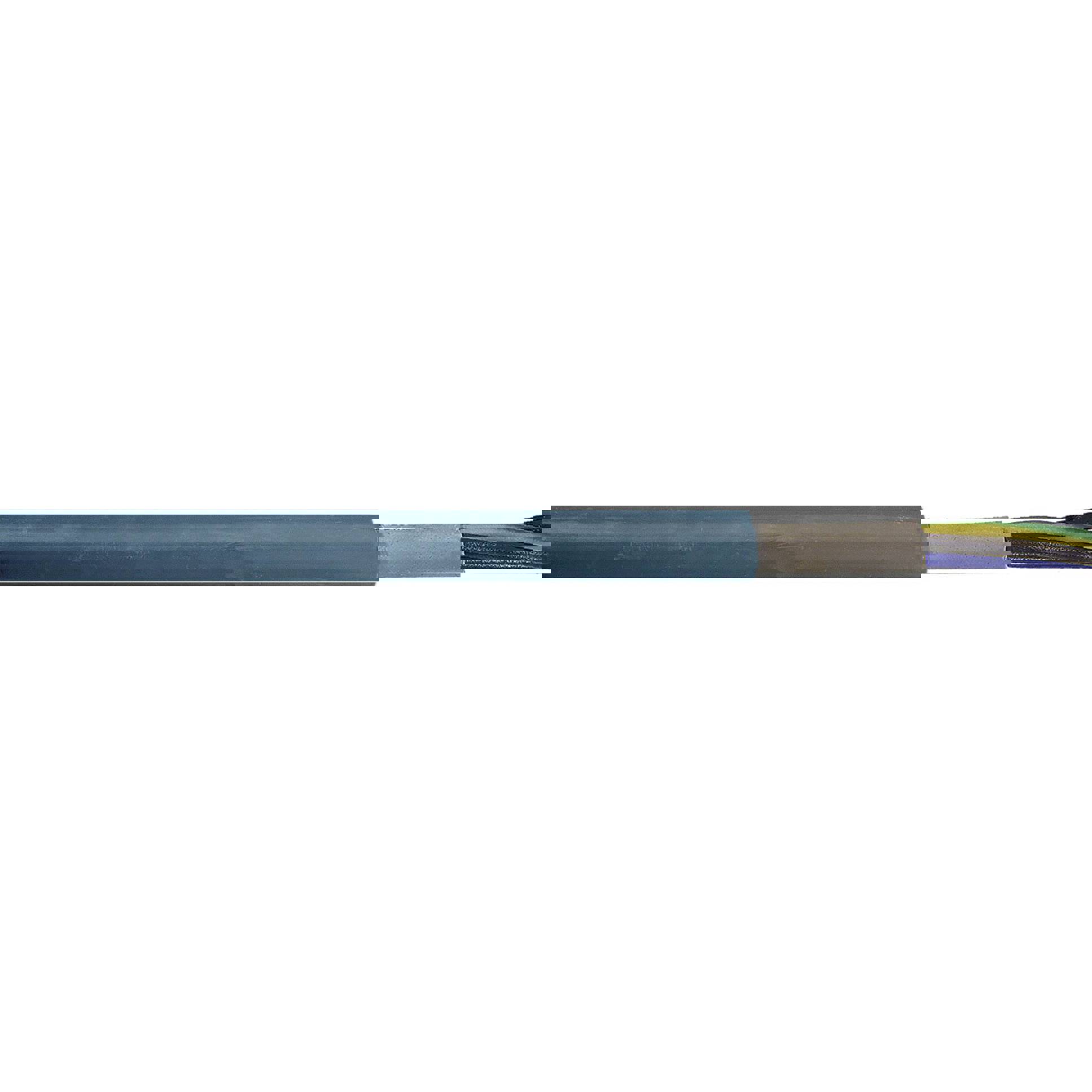LAPP - 15500263 Erdkabel NYY-J (5 x 4 mm²) Schwarz PVC Flammwidrig Echt Meterware