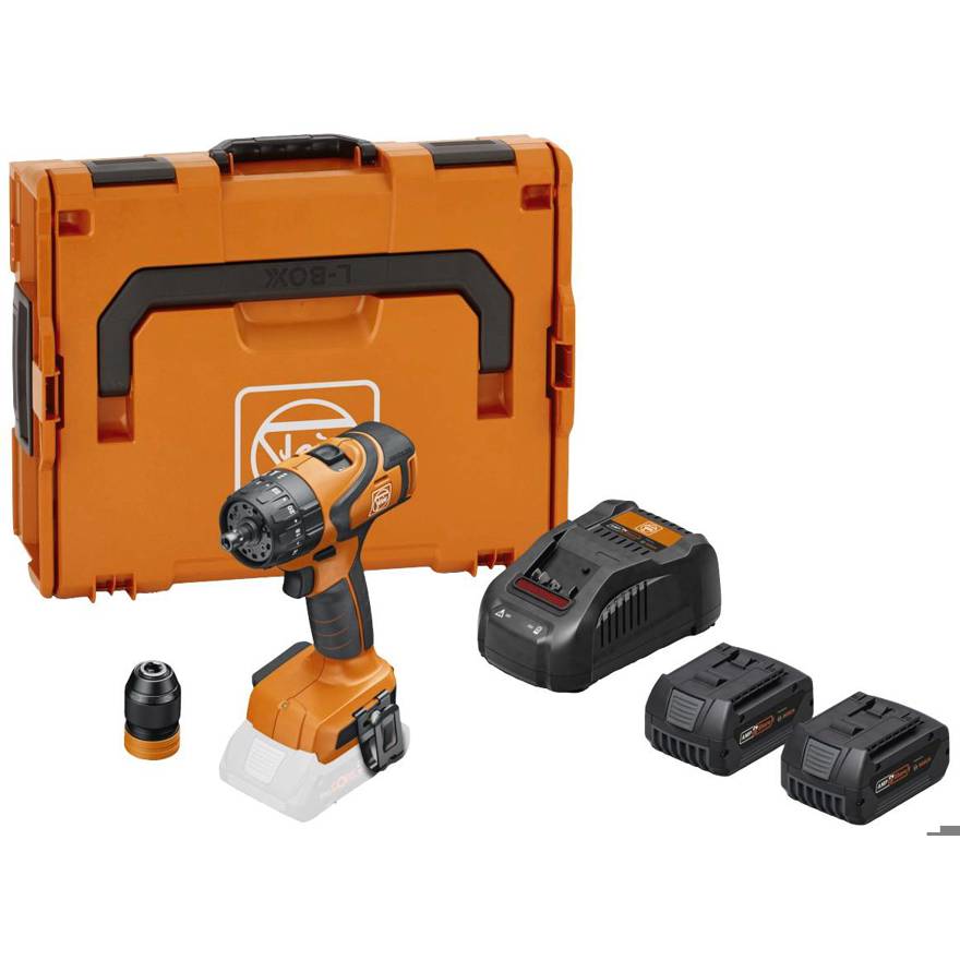 Fein ASB 18 Q AS 71040762000 Akku-Schlagbohrschrauber 18 V 5.0 Ah Li-Ion inkl. 2. Akku | inkl. Ladegerät | inkl. Koffer