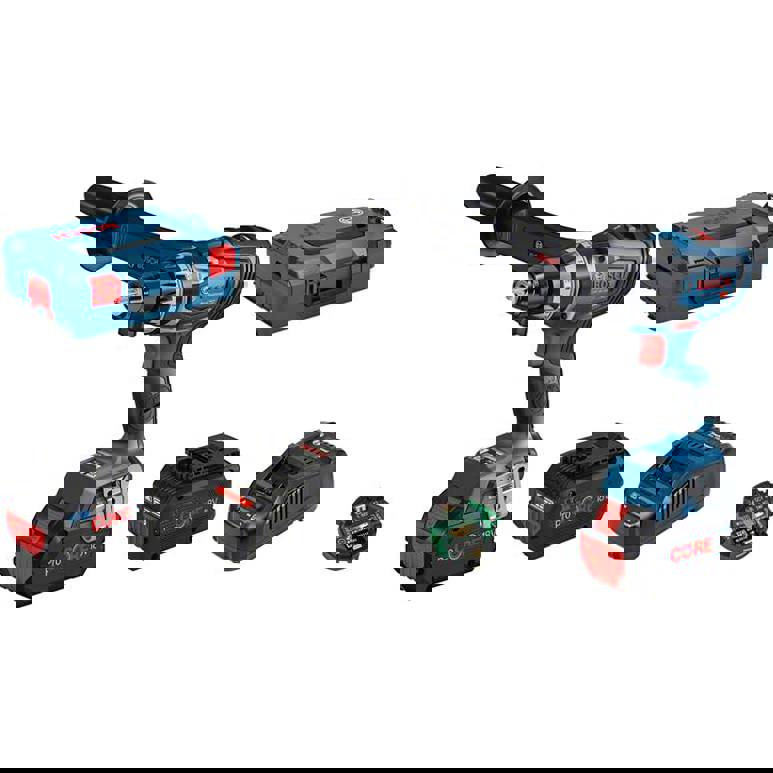 Bosch Professional GSR 18V-150 C 06019J5005 Akku-Bohrschrauber 18 V 8.0 Ah Li-Ion inkl. 2. Akku | inkl. Bluetooth Modul | 