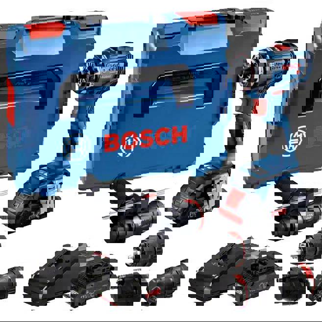 Bosch Professional GSR 18V-90 FC 06019K6200 Akku-Bohrschrauber 18 V Li-Ion inkl. 2. Akku | inkl. Ladegerät | inkl. Koffer