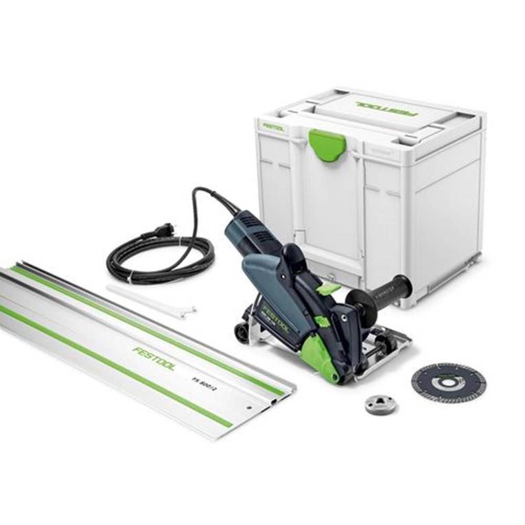 Festool Diamant Trennsystem DSC-AG 125-Plus-FS | incl. Trennscheibe | Führungsschiene | Systainer