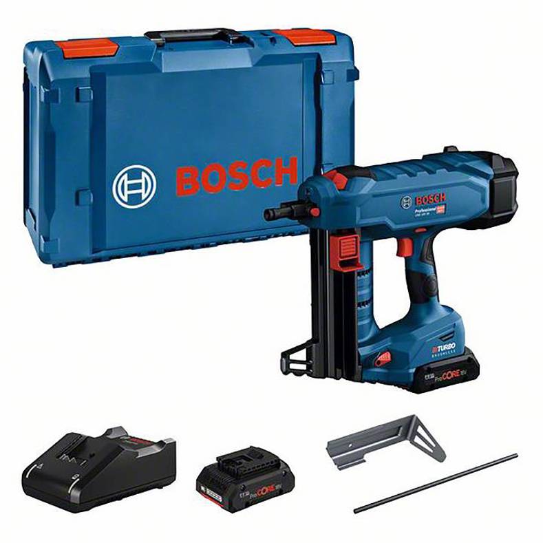 Bosch Professional Bosch Akku-Betonnagler GNB 18V-38 | incl. 2x Akku ProCORE 4 Ah | Schnellladegerät | Zubehör | XL-BOXX