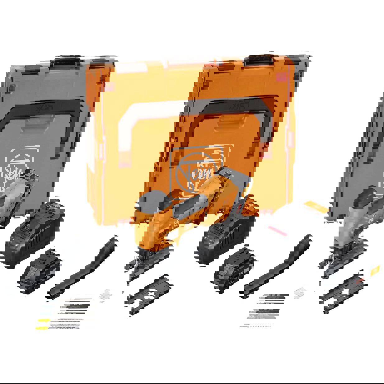 Fein Akku-Stichsäge 71360562000 inkl. 2. Akku | inkl. Ladegerät | inkl. Koffer 18 V Anzahl mitgelieferte Akkus 2