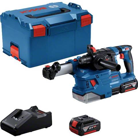 Bosch Professional GBH 18V-22 SDS-Plus-Akku-Bohrhammer 18 V 4 Ah Li-Ion inkl. 2. Akku | inkl. Ladegerät | inkl. Koffer
