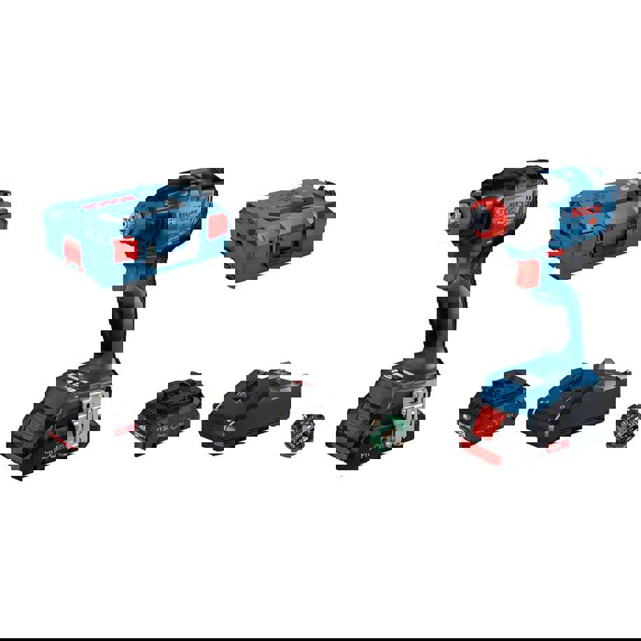 Bosch Professional GDX 18V-210 C 06019J0203 Akku-Drehschlagschrauber 18 V Li-Ion inkl. Bluetooth Modul | inkl. 2. Akku | i