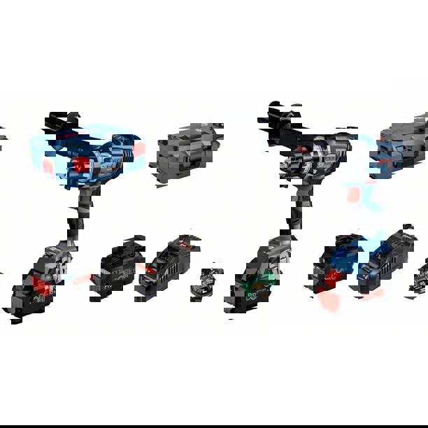 Bosch Professional GSB 18V-150 C -Akku-Schlagbohrschrauber inkl. 2. Akku | inkl. Ladegerät | inkl. Koffer | inkl. Bluetooth