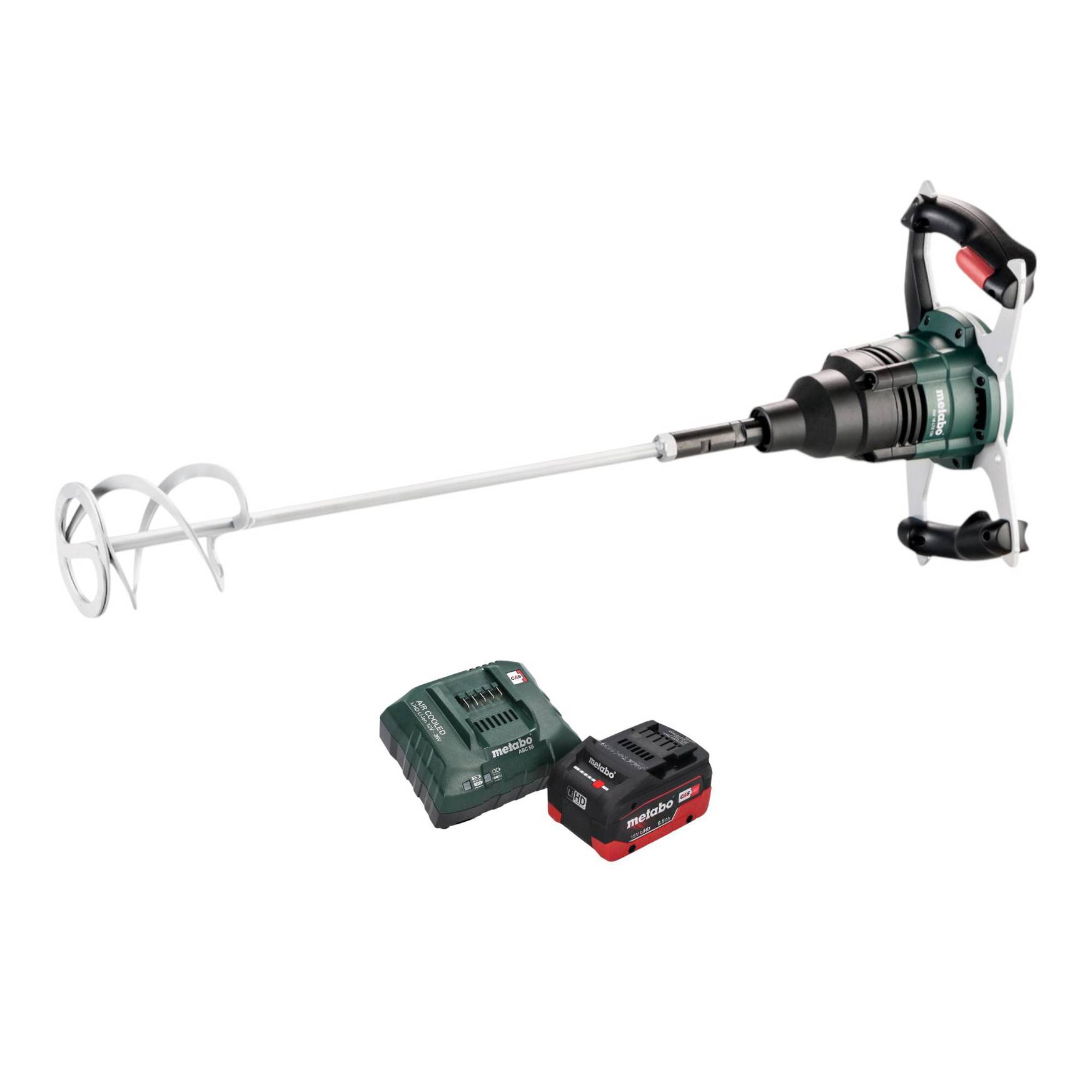 Metabo RW 18 LTX 120 Akku Rührwerk 18 V 40 l Mischmenge 1x LiHD Akku 5,5 Ah + Ladegerät