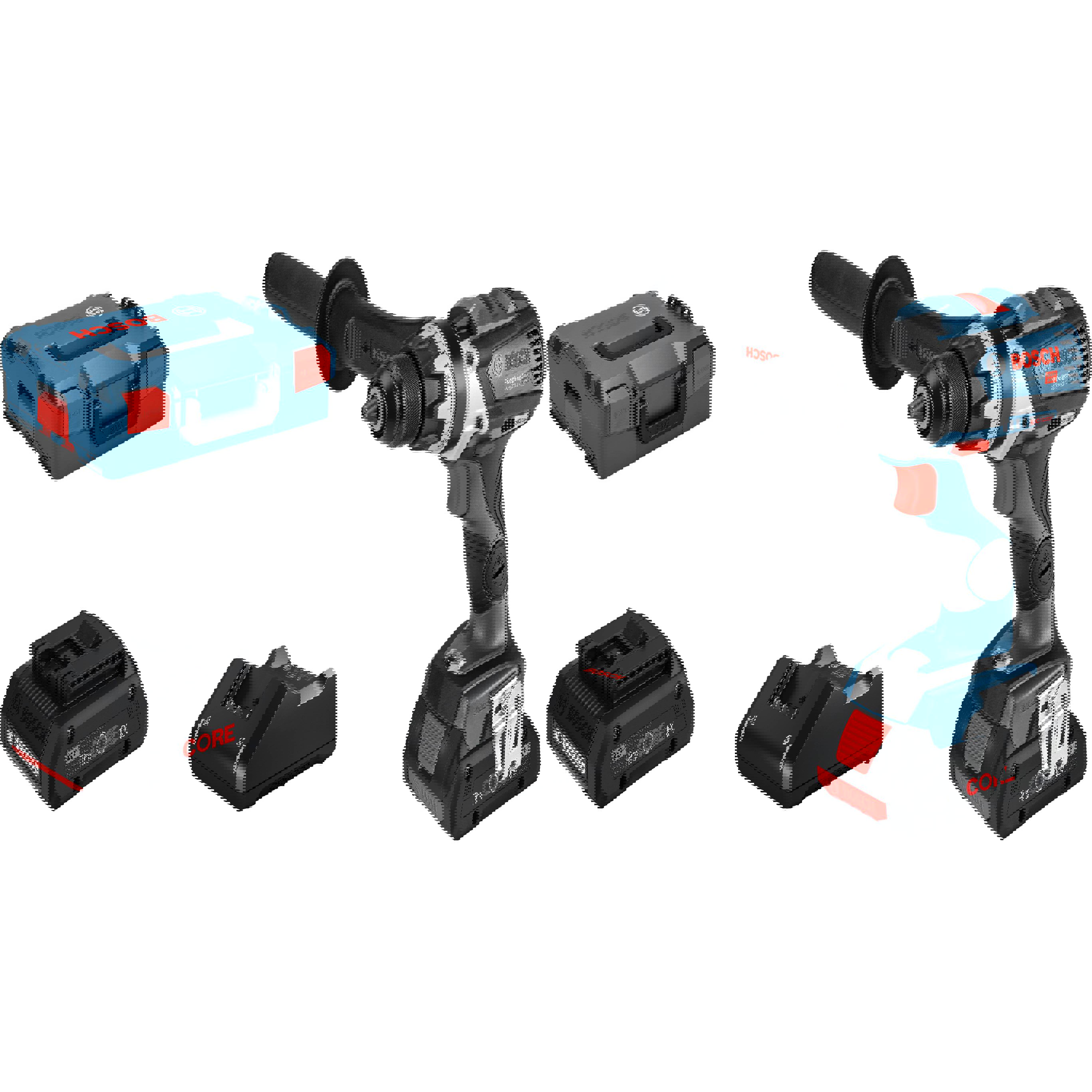 Bosch Professional GSR 18V 110 C 06019G010A Akku-Bohrschrauber 18 V 4.0 Ah Li-Ion inkl. Koffer | inkl. 2. Akku