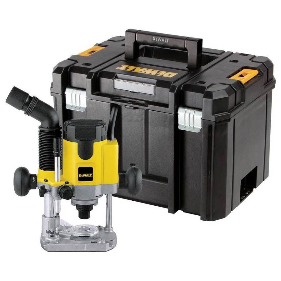 DeWALT DW622KT-QS Oberfräse 1.400 Watt | max. Fräser-Ø 36 mm | Hub 55 mm | 8.000 | 24.000 min-1 | T STAK VI