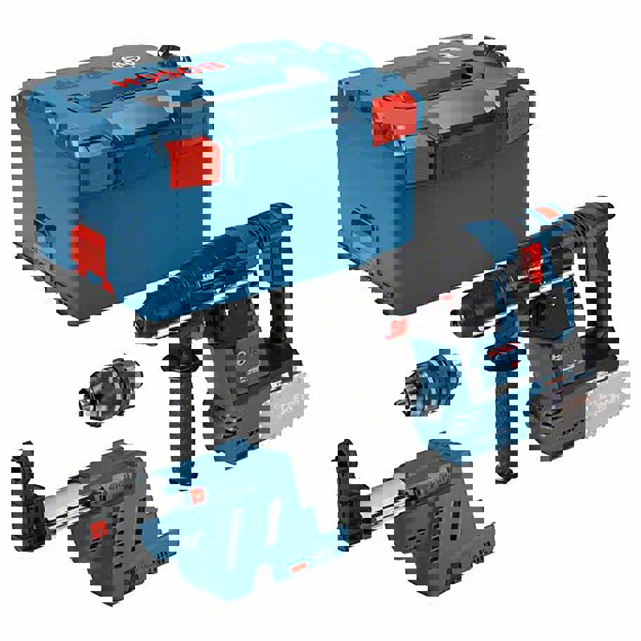 Bosch Professional GBH 18V-26F + GDE SDS-Plus-Akku-Bohrhammer 18 V Li-Ion ohne Akku | ohne Ladegerät | inkl. Koffer