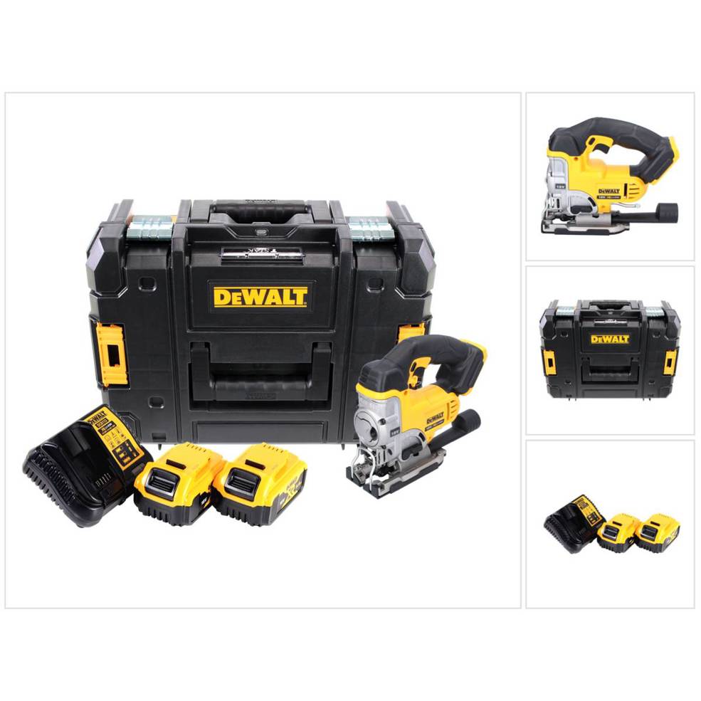 DeWalt DCS 331 P2 Akku Stichsäge 18 V + 2x Akku 5,0 Ah + Ladegerät + TSTAK