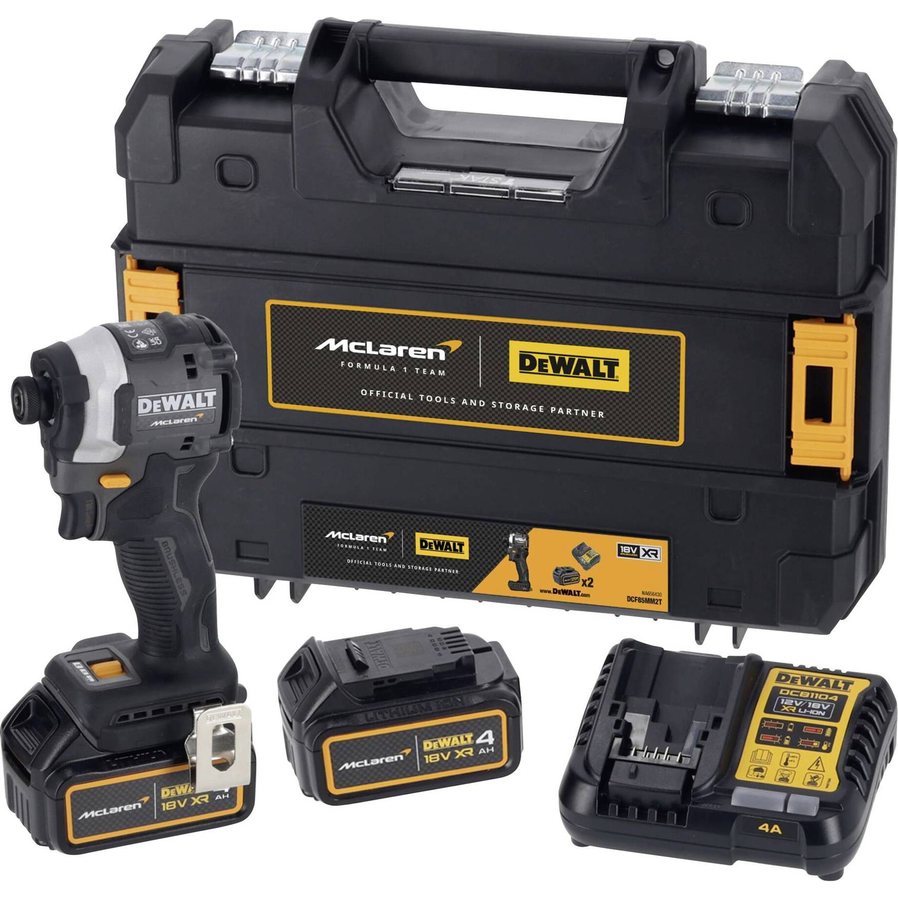 DEWALT McLaren DCF85MM2T-QW Akku-Schlagschrauber 18 V Anzahl mitgelieferte