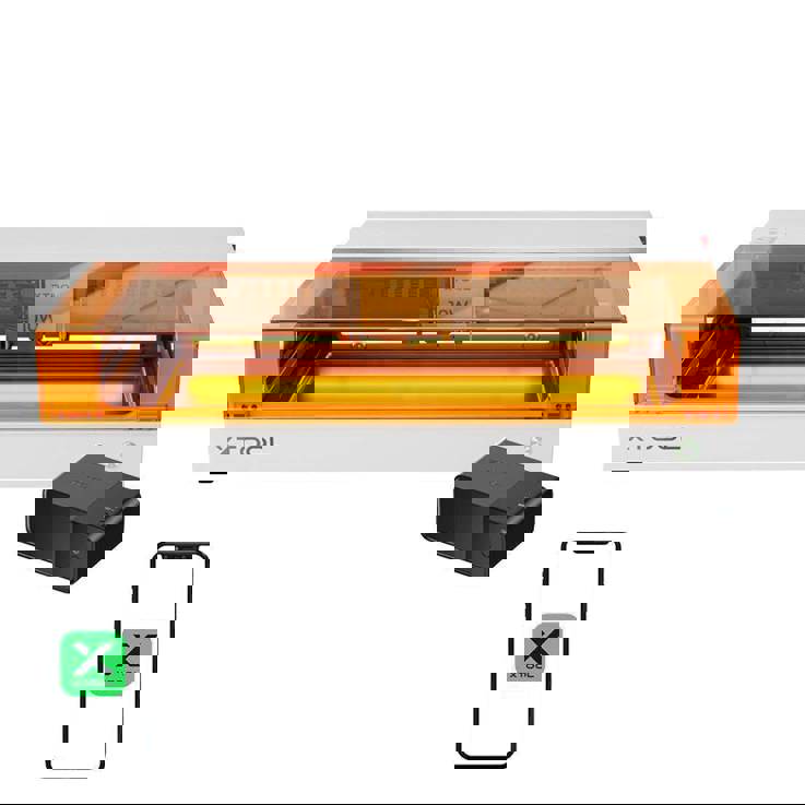 2-in-1-Lasergraviermaschine xTool S1 40W Basic (Weiß)
