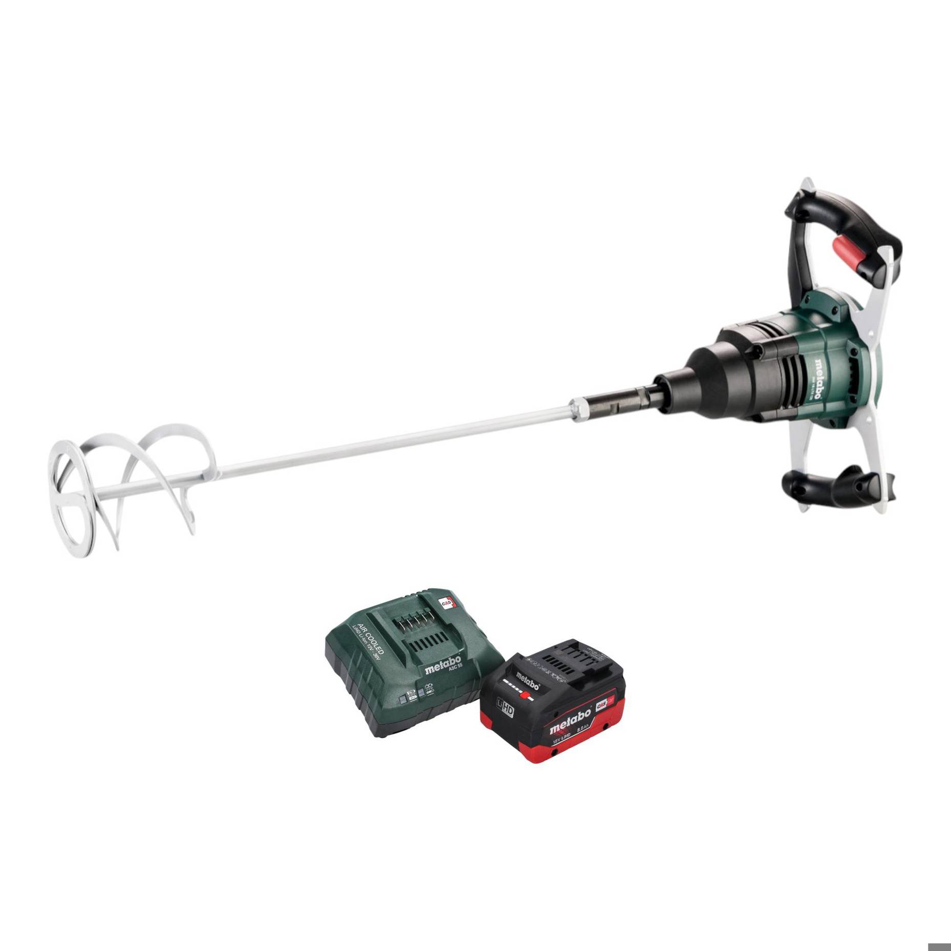 Metabo RW 18 LTX 120 Akku Rührwerk 18 V 40 l Mischmenge 1x LiHD Akku 8,0 Ah + Ladegerät
