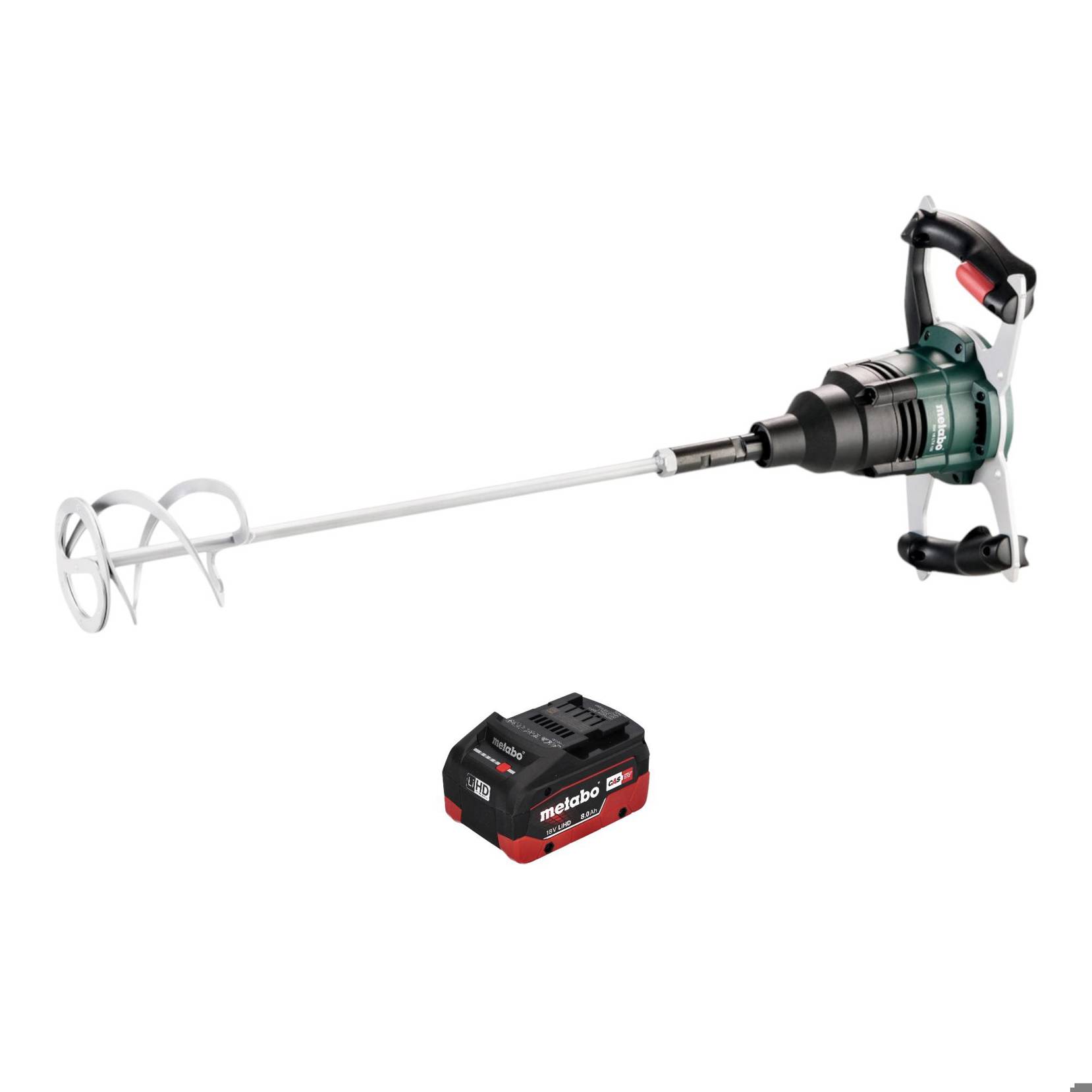 Metabo RW 18 LTX 120 Akku Rührwerk 18 V 40 l Mischmenge 1x LiHD Akku 8,0 Ah | ohne Ladegerät