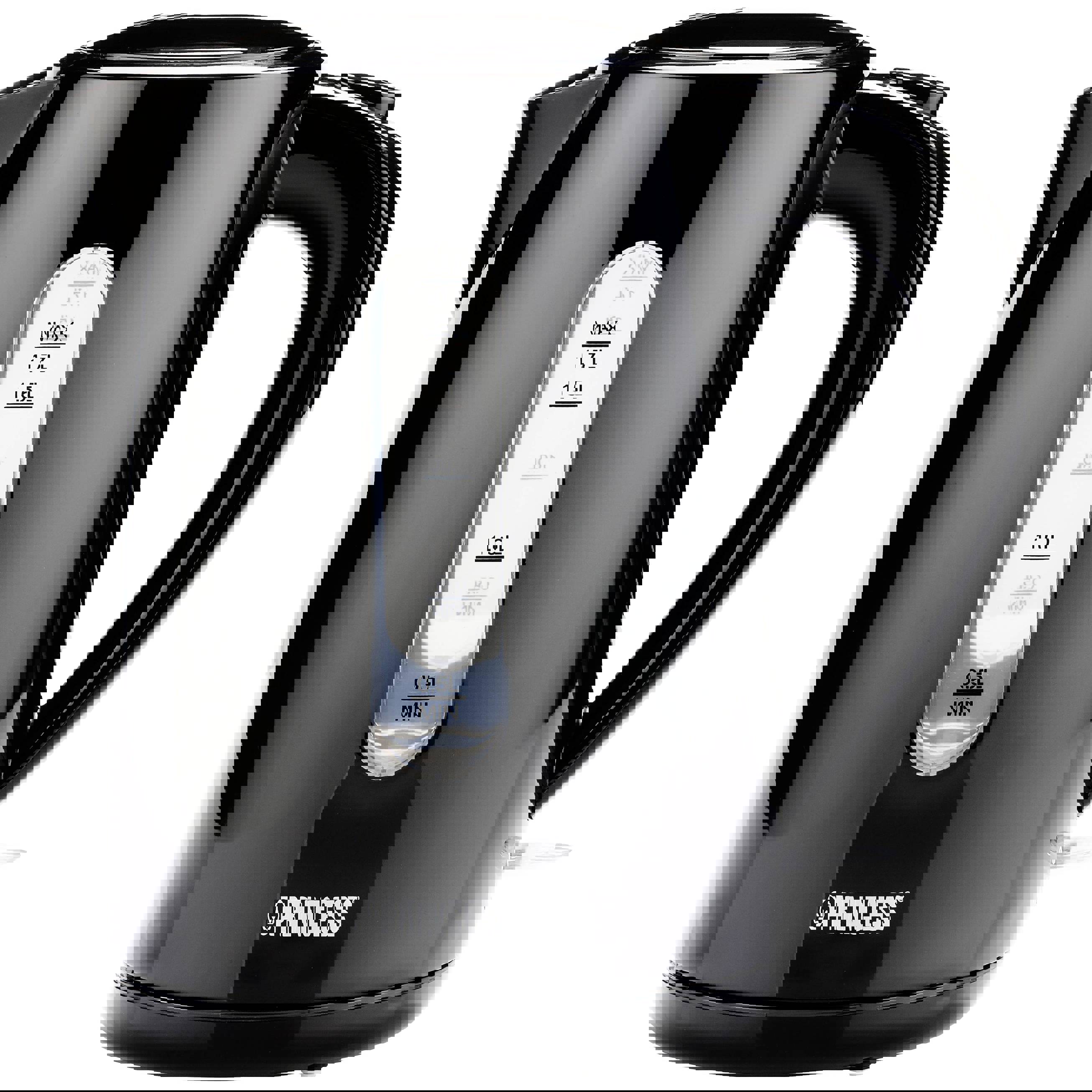 Princess - 236017 - Wasserkocher aus Kunststoff (Schwarz, 2200W, 1.7 l)