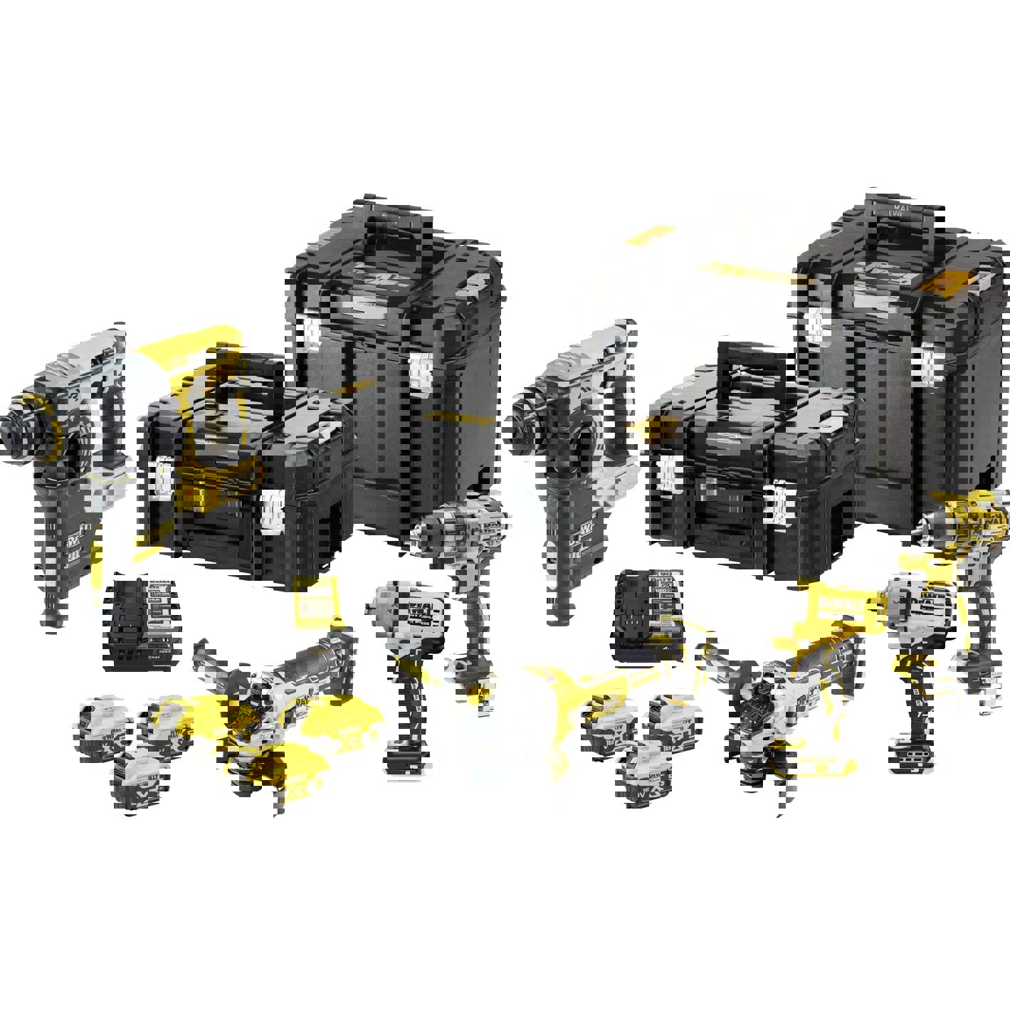 DEWALT DCK428P3T-QW DCK428P3T-QW Werkzeugset Akku-Schlagbohrschrauber | Akku-Schlagschrauber | Akku-Bohrhammer | Akku-Winke