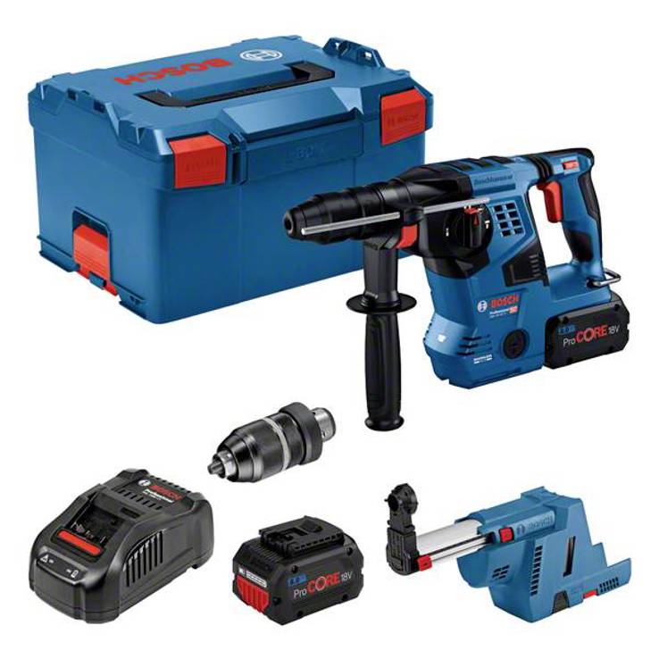 Bosch Professional GBH 18V-28 CF SDS-Plus-Akku-Bohrhammer 18 V Li-Ion inkl. Akku | inkl. Ladegerät | inkl. Koffer