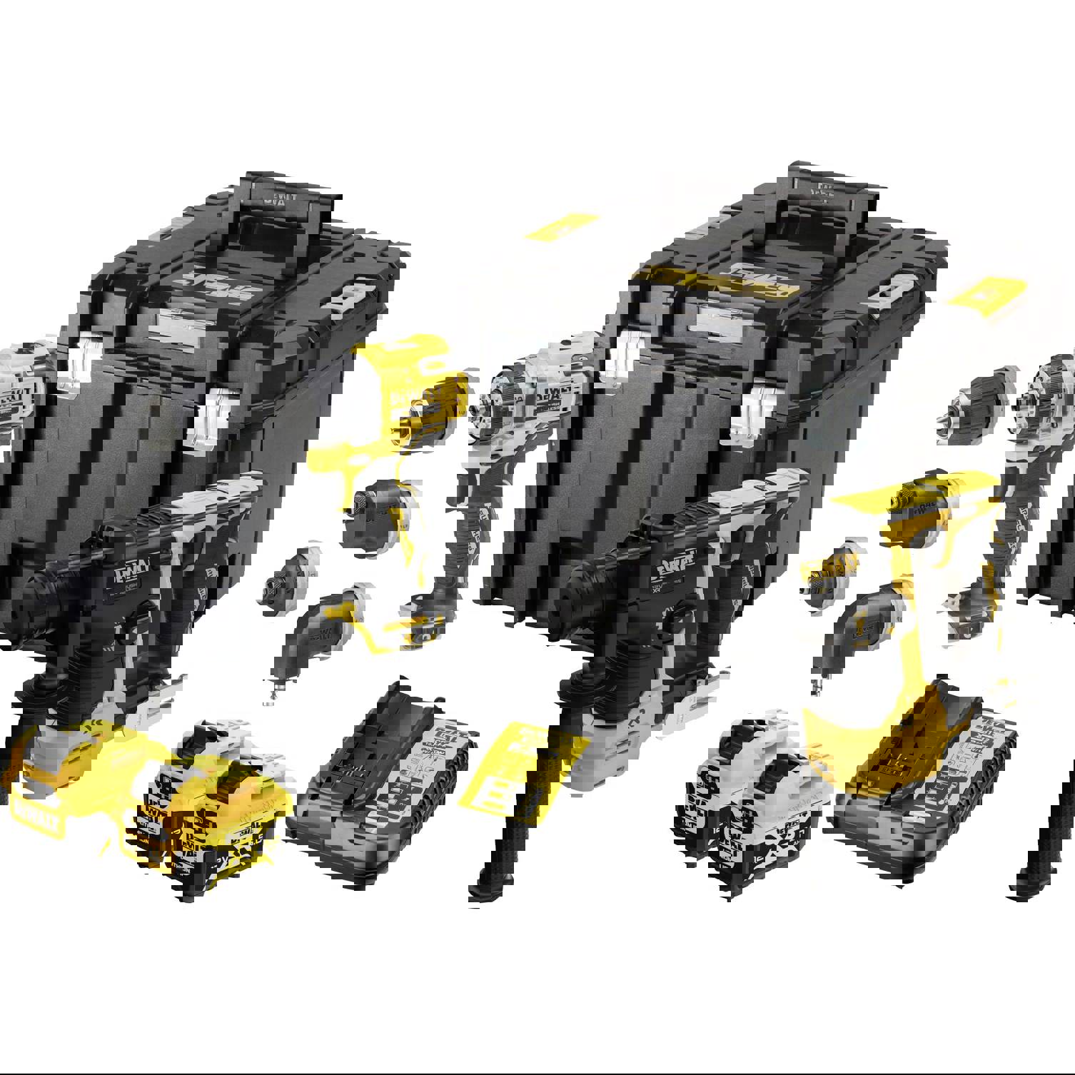 DEWALT DCK2101P2T-QW Akku-Bohrschrauber | Akku-Bohrhammer 12 V 5 Ah Li-Ion inkl. Akku | inkl. 2. Akku | inkl. Ladegerät