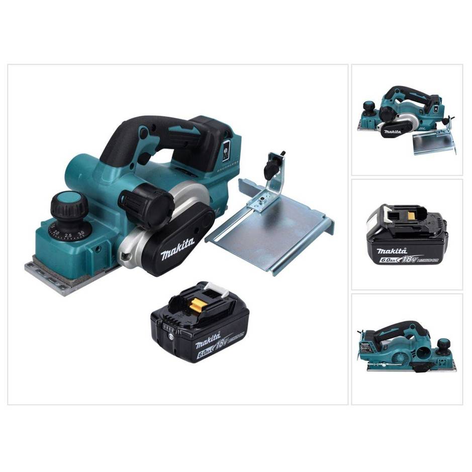 Makita DKP 181 G1 Akku Hobel Falzhobel 82 mm 18 V Brushless + 1x Akku 6,0 Ah | ohne Ladegerät