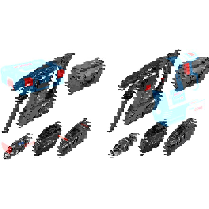 Bosch Professional GBH 18V-26 F SDS-Plus-Akku-Bohrhammer 18 V 5.5 Ah Li-Ion inkl. 2. Akku | inkl. Ladegerät | inkl. Koffer