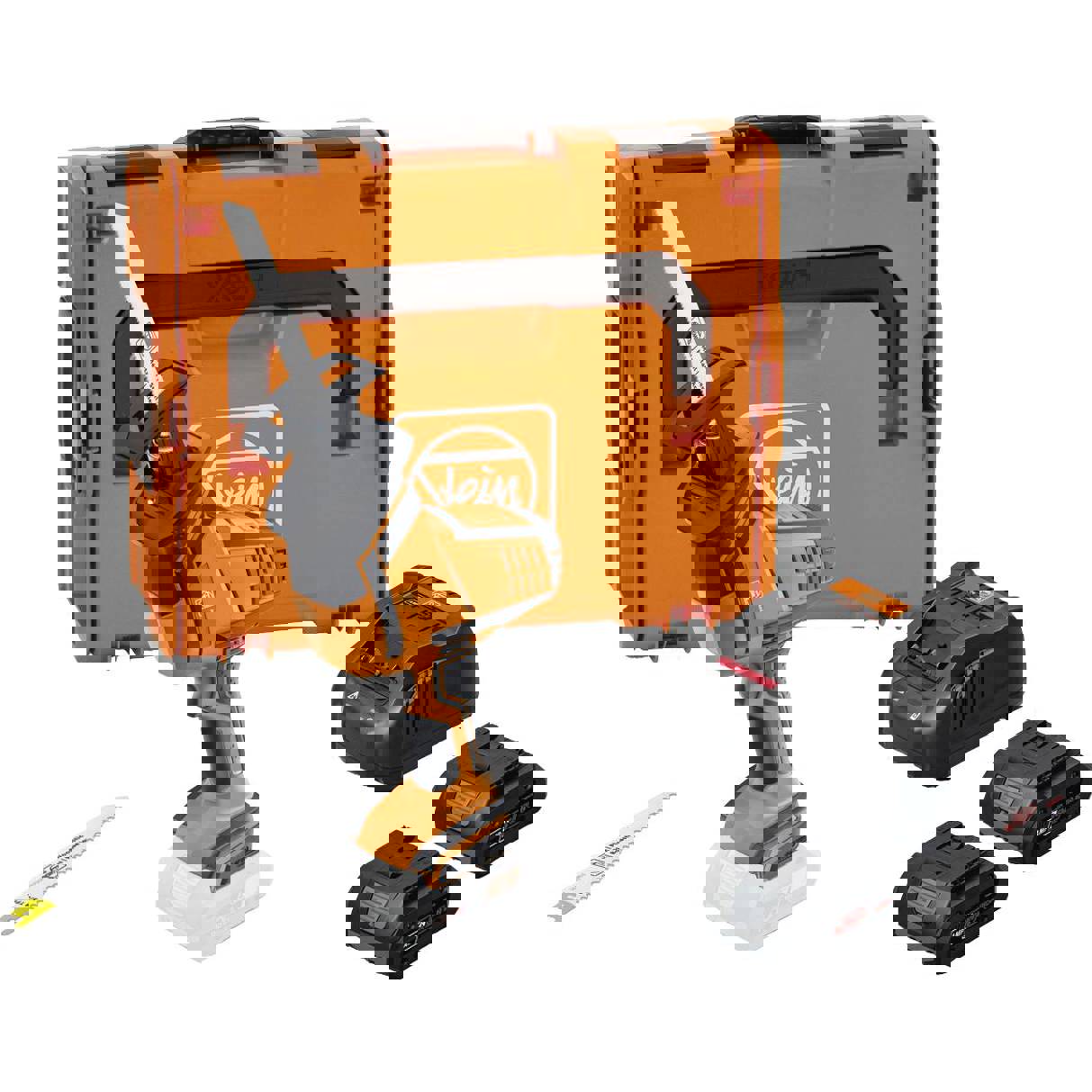 Fein ASAS 18-21 K AS Set Akku-Säbelsäge 71330162000 inkl. 2. Akku | inkl. Ladegerät | inkl. Koffer 18 V 4 Ah
