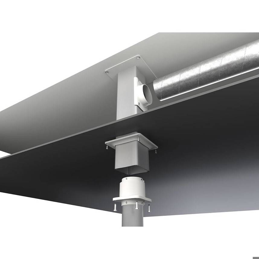 Deckenkonsole MTI 1000-125 EX | Länge 1000 mm | passend zu Arm-Ø 100 mm | für ME-Absaugarm | EX-Ausführung