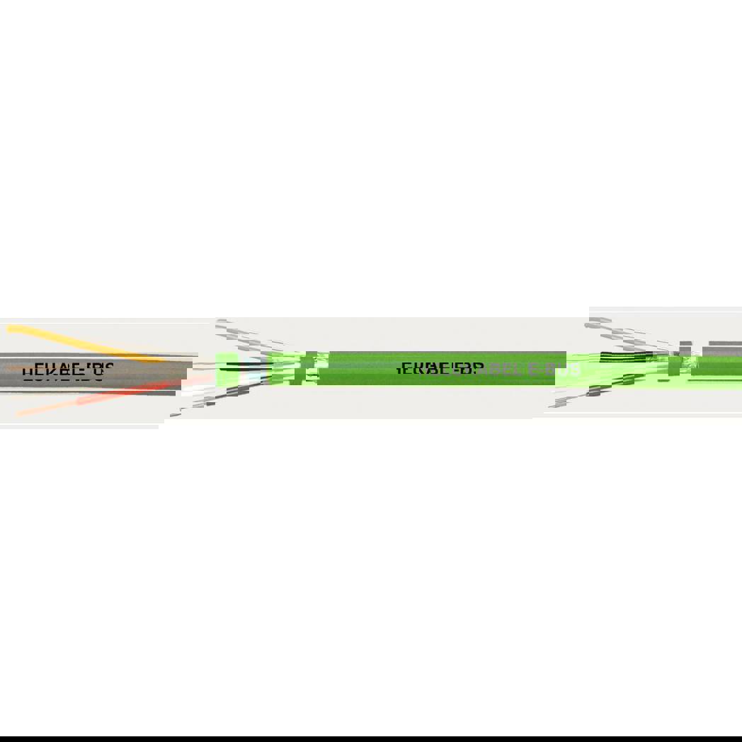 Helukabel - 81663 - Busleitung 2 x 2 x 0.8 mm² Grün 100 m (Folienschirm, Flammwidrig, PVC-Isoliert)