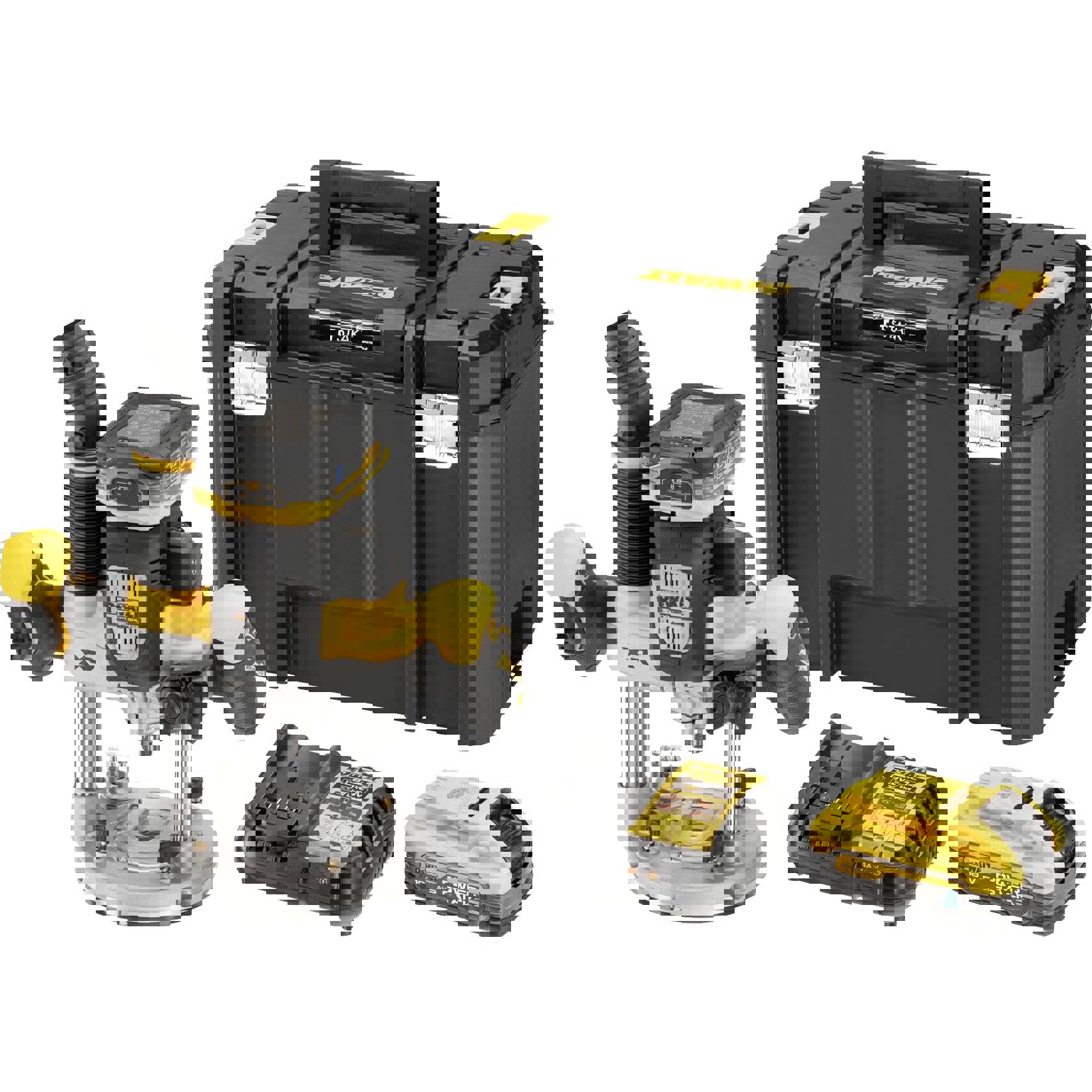 DEWALT Oberfräse DCW620H2-QW inkl. 2. Akku | inkl. Ladegerät