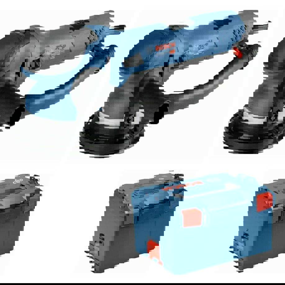 Bosch Professional Exzenterschleifer GET 75-150 230V | Zubehör | L-BOXX 0601257101 Exzenterschleifer mit Zubehör 750 W